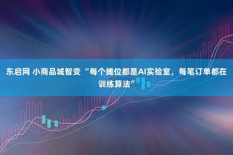 东启网 小商品城智变 “每个摊位都是AI实验室，每笔订单都在训练算法”